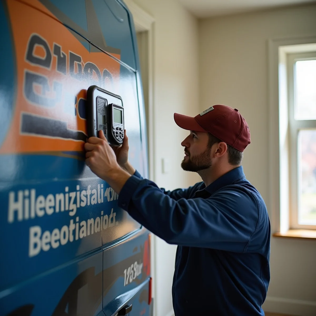Technician performing refrigerant leak detection on a Pittsburgh AC system