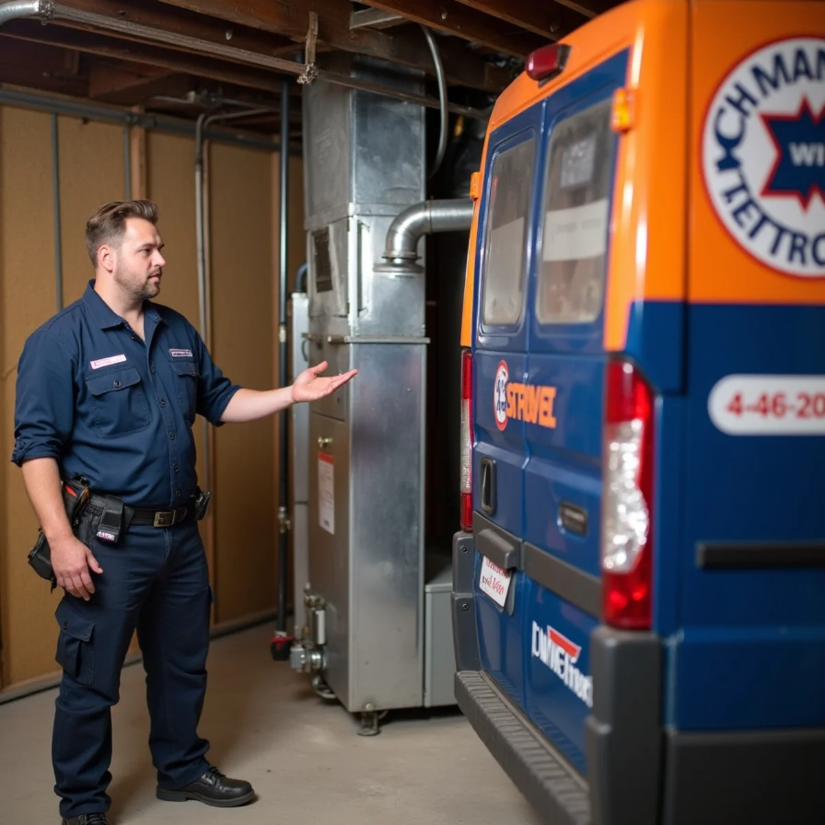 New high-efficiency furnace installed in a Pittsburgh home
